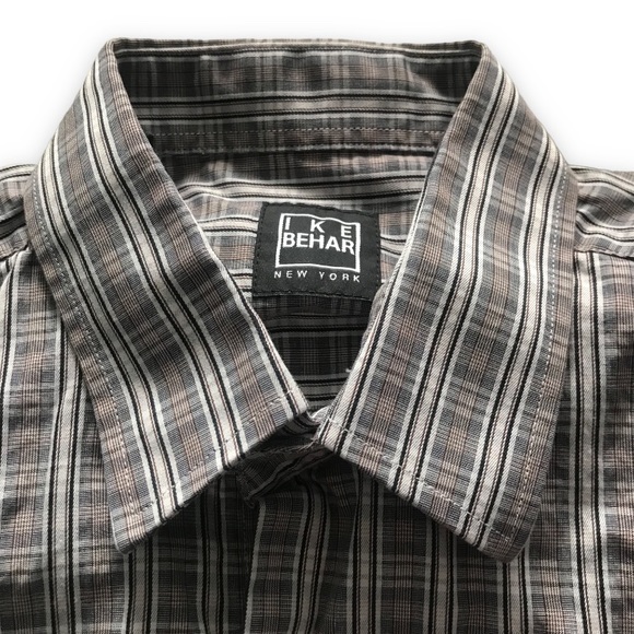 Ike Behar Long Sleeve Dress Shirt (16) - Picture 1 of 7